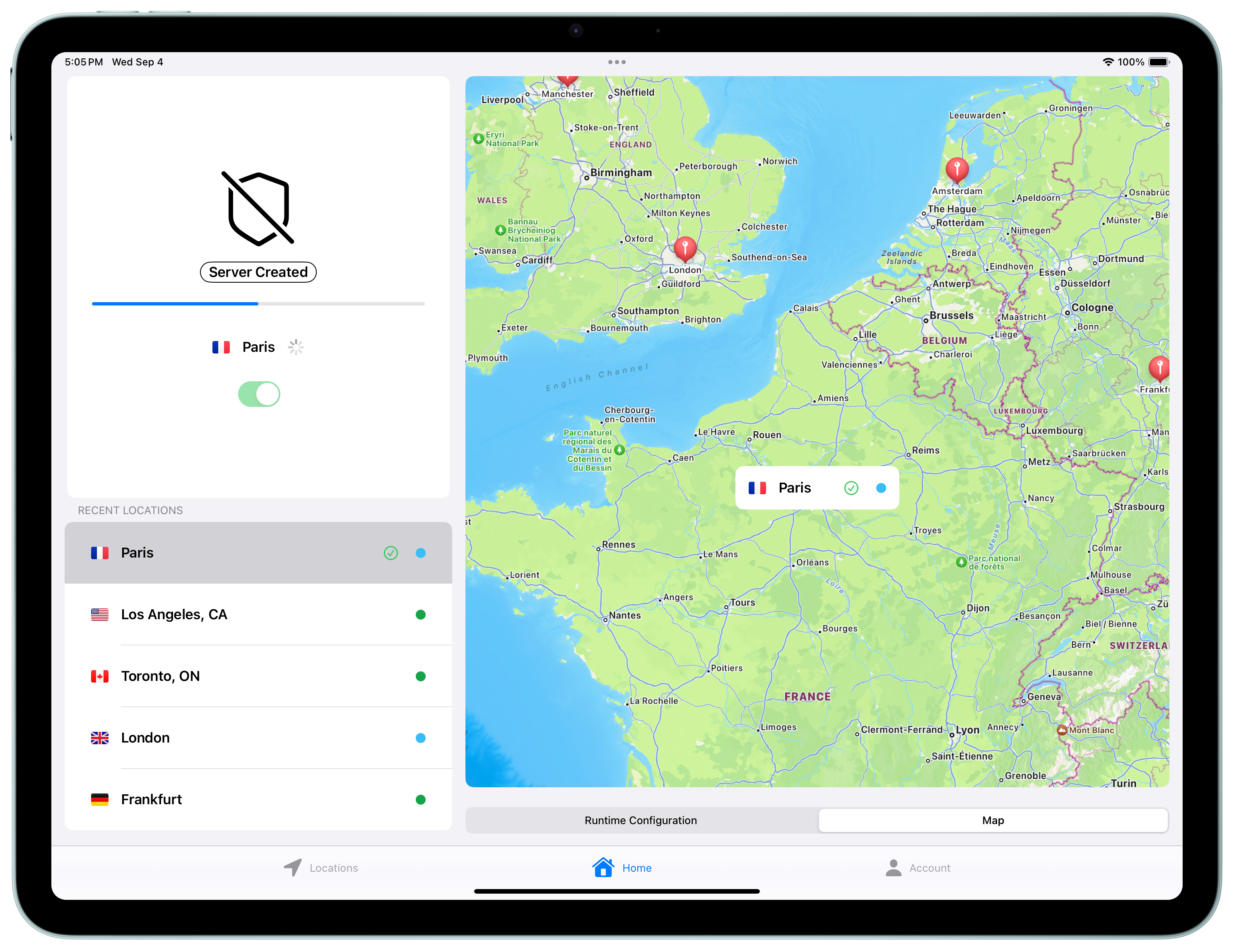 Falkenstein VPN on iPad